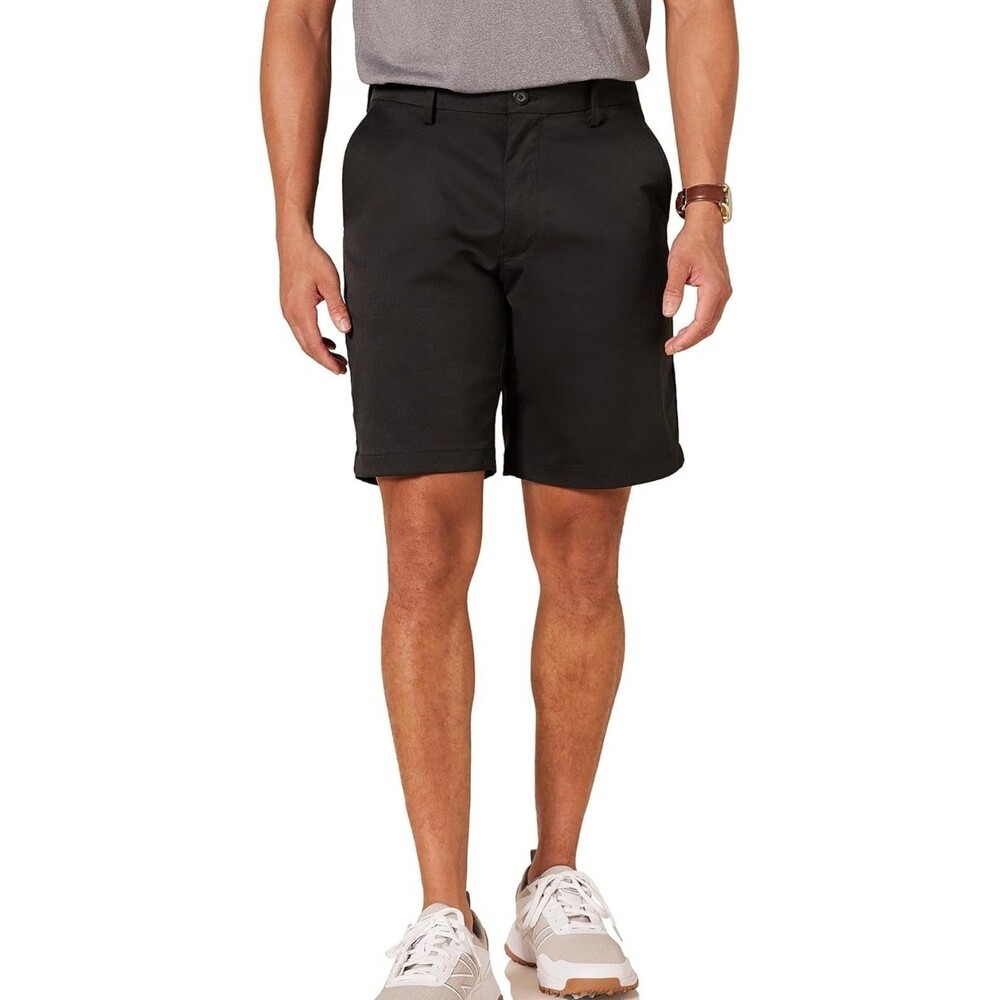 Essentials Men's Classic-Fit Stretch Golf Short, 9 In Inseam Black, Size 40 B14